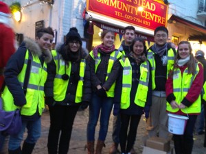 volunteering with ucl at hampstead christmas market